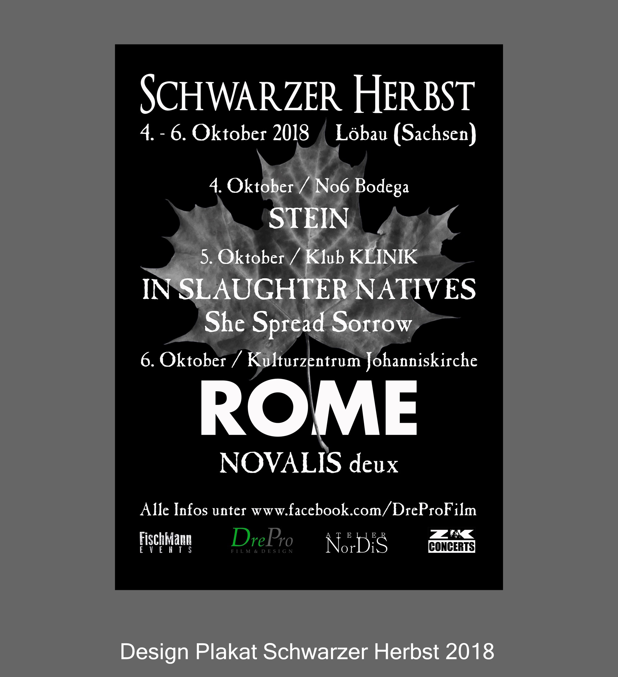 Plakat Schwarzer Herbst 2018